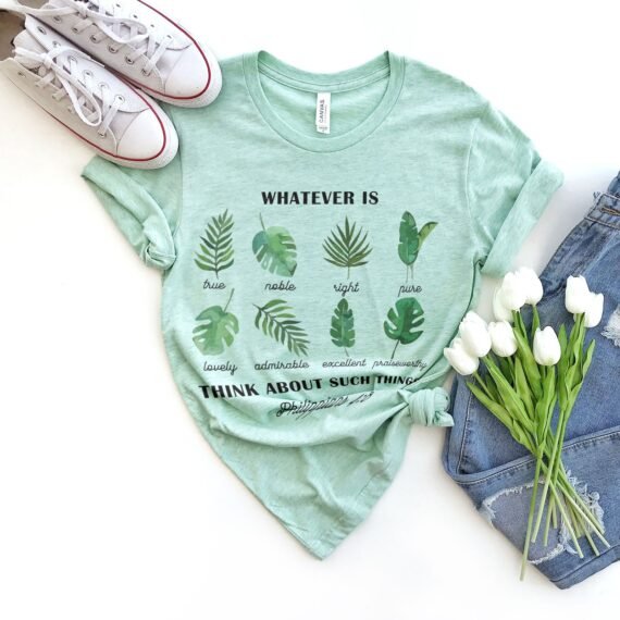 Philippians 4:8 Foliage Tee