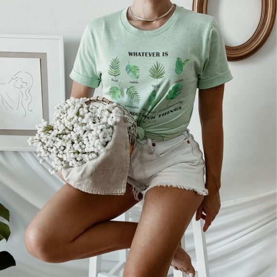 Philippians 4:8 Foliage Tee