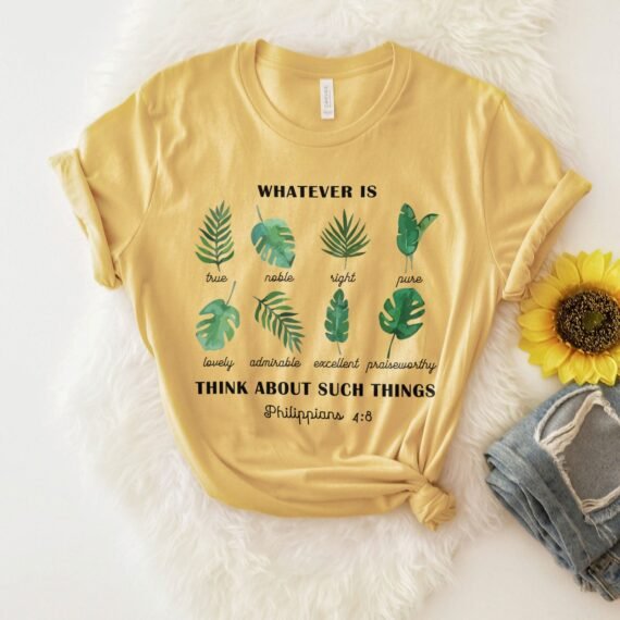 Philippians 4:8 Foliage Tee