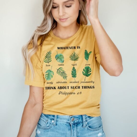 Philippians 4:8 Foliage Tee