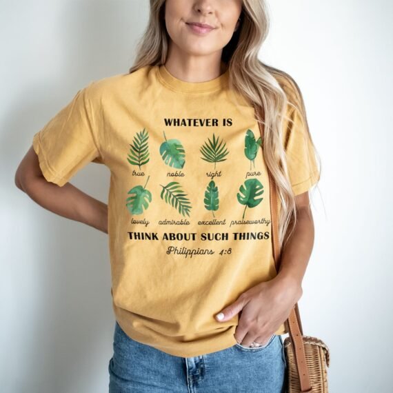 Philippians 4:8 Foliage Tee