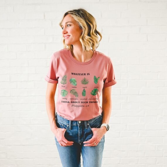 Philippians 4:8 Foliage Tee