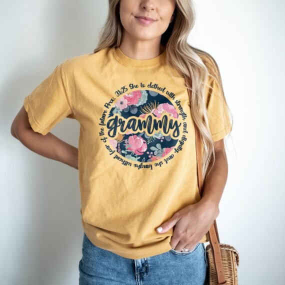 She Is Clothed With Strength - Grammy Tee
