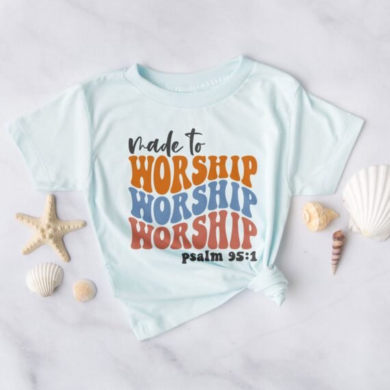 Made to Worship Psalm 95:1 - Groovy Tee