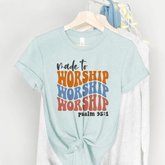Made to Worship Psalm 95:1 - Groovy Tee