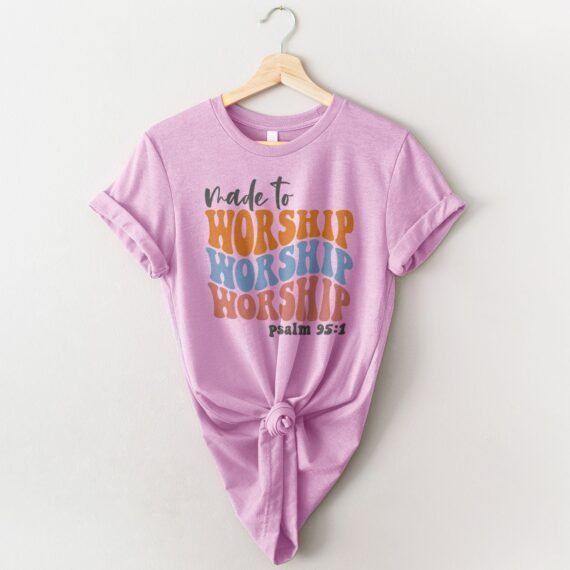 Made to Worship Psalm 95:1 - Groovy Tee